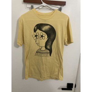Slow Culture x Mel Kadel X The Quiet Life T-Shirt, Yellow, Medium